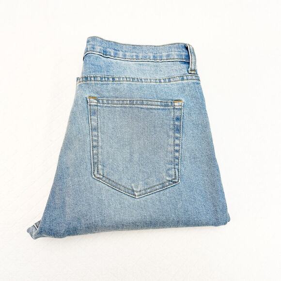 Everlane Light Wash Denim Jeans Mom Fit Zip Fly Size 28 Ankle - Picture 1 of 9